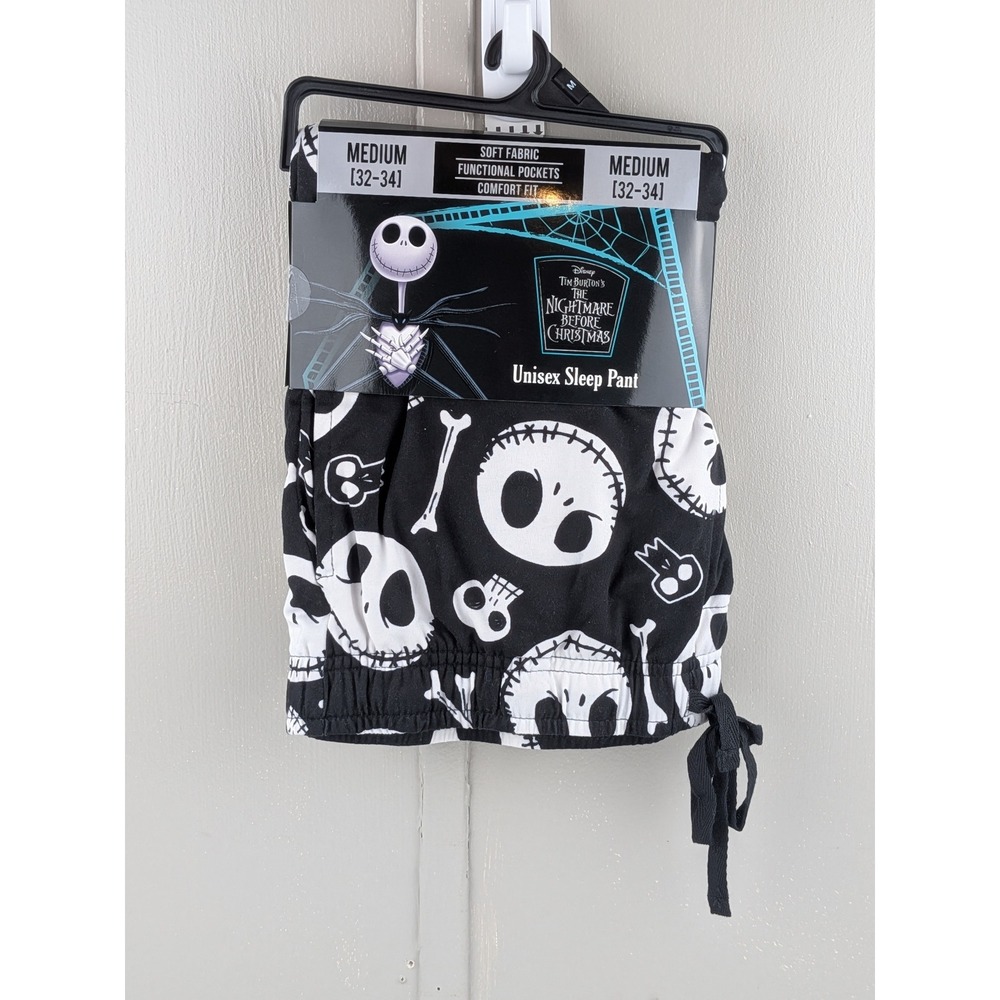 Disney Nightmare Before Christmas Jack Skellington Unisex Sleep Pants Medium